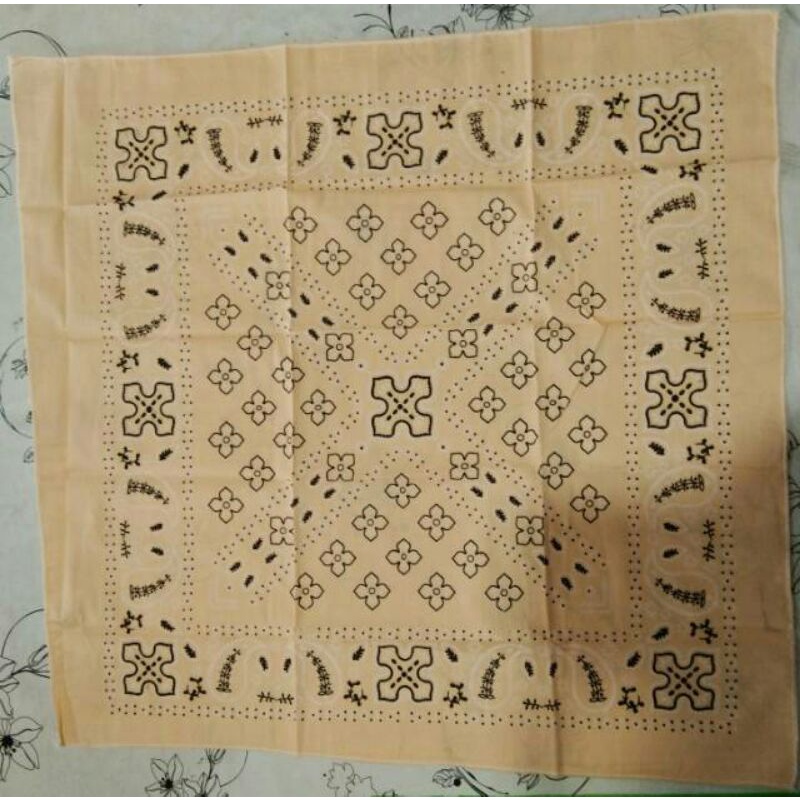 GROSIR 15 BUAH ATRIBUT KAIN SLAYER SEGI PERSEGI MASKER IKAT LEHER KEPALA MOTIF MODEL BATIK UKURAN 51