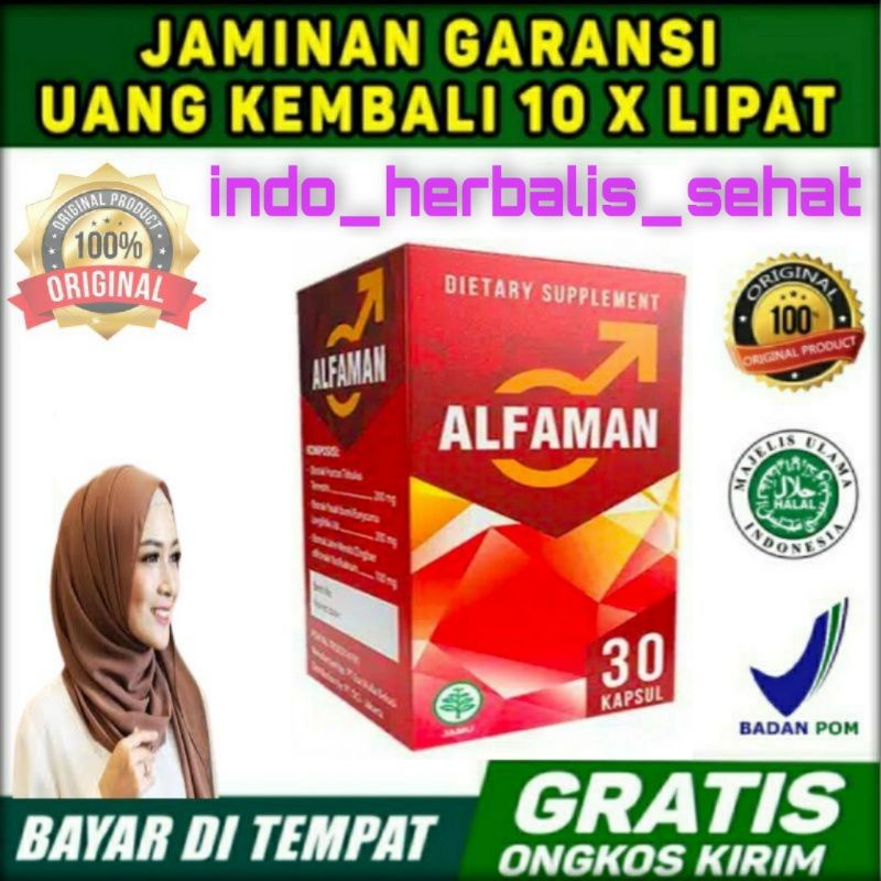 Obat Alfaman Suplement Untuk Pria 30 Kapsul Original