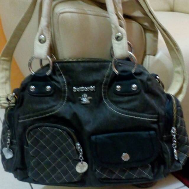 tas preloved  denim hitam