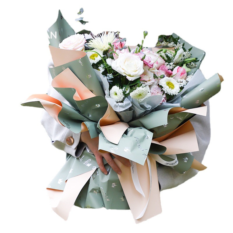 Kertas Buket Flower Wrapping / Paper Cellophane Waterproof Hand Buket (ECER) Kertas Kado 6023 6024 6025 6026 6027 6028