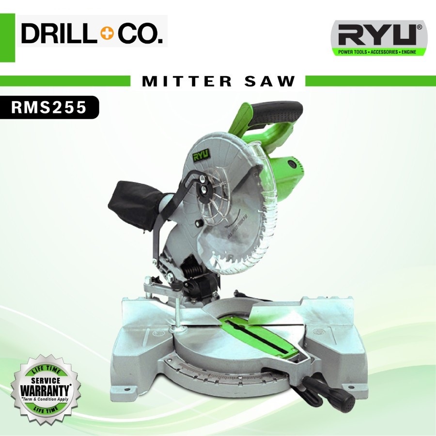 RYU RMS 255 Mesin Potong Alumunium / Mitter Saw RYU 10&quot; RMS255