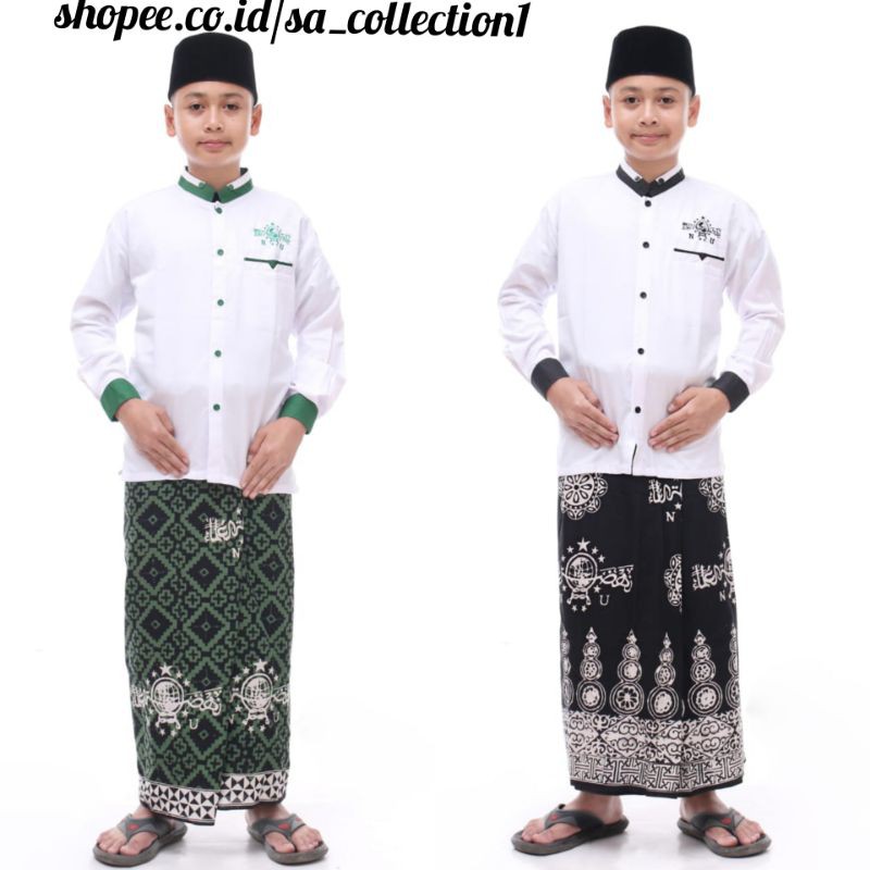 setelan koko Nu &amp; sarung batik || Koko anak remaja