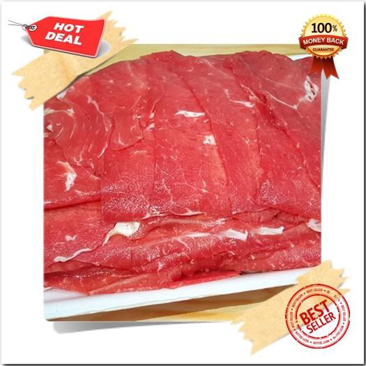 

BEST SELLER DAGING SAPI AUSTRALIA SLICE TIPIS / SUKIYAKI / TERIYAKI - 1 Pack @1kg