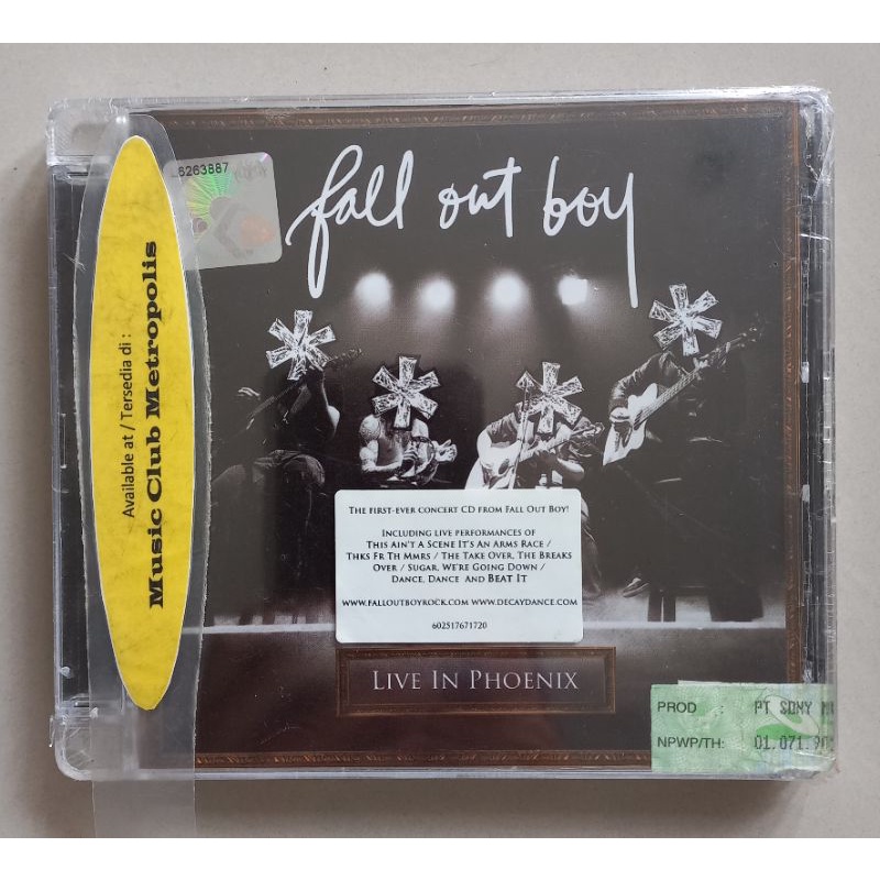 CD FALL OUT BOY - LIVE IN PHOENIX IMPORTED