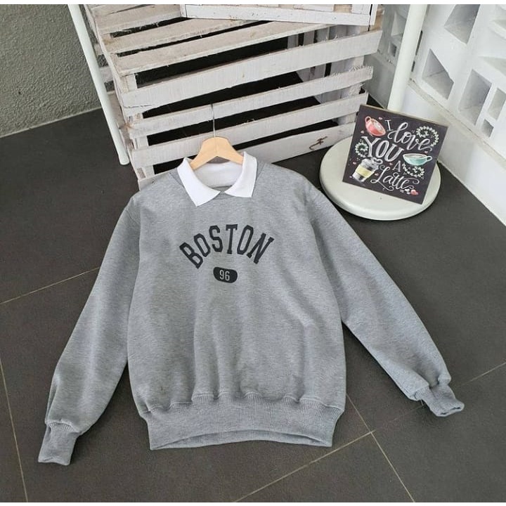 Sweater Wanita Termurah Berkualitas - Boston Colar