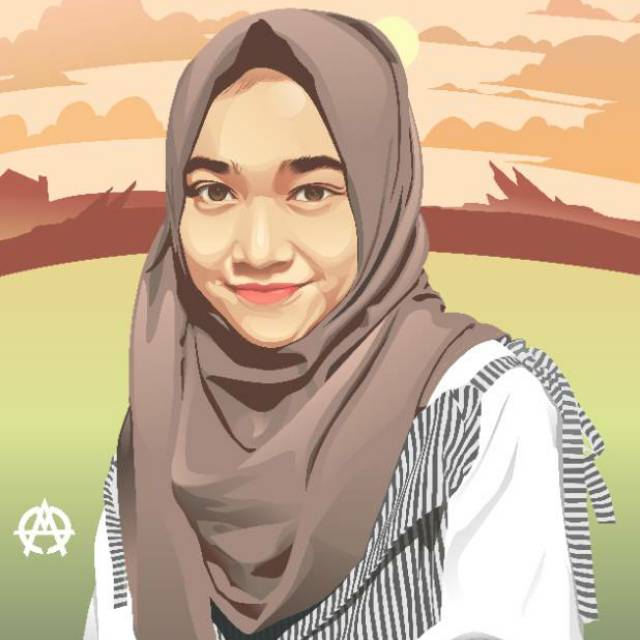 Vector wajah / Desain wajah / Kado wisuda / Kado nikah