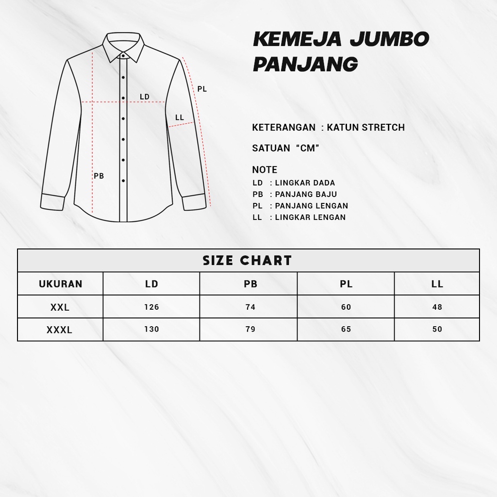 HipNop HEM SMITH KEMEJA PRIA JUMBO LENGAN PANJANG PAKAIAN PRIA KANTOR BIG SIZE XXL XXXL BAJU COWOK
