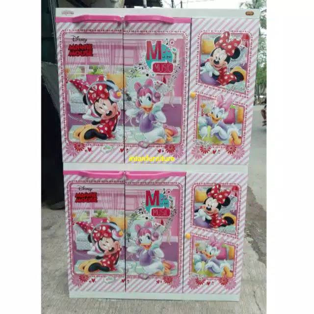 LEMARI PLASTIK KARAKTER LEMARI KARAKTER LEMARI PAKAIAN 3 PINTU LEMARI 3 PINTU MURAH WARDROBE