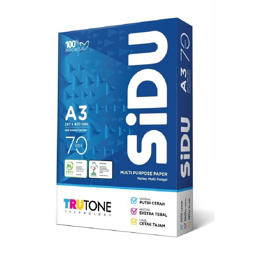 

SIDU Kertas HVS A3 70 gsm