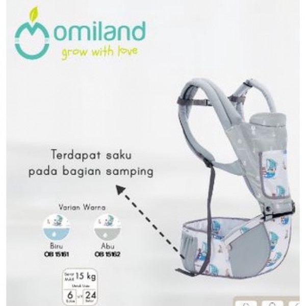 Omiland Gendongan Bayi Hipseat 6 Posisi Sailor Series OB1516