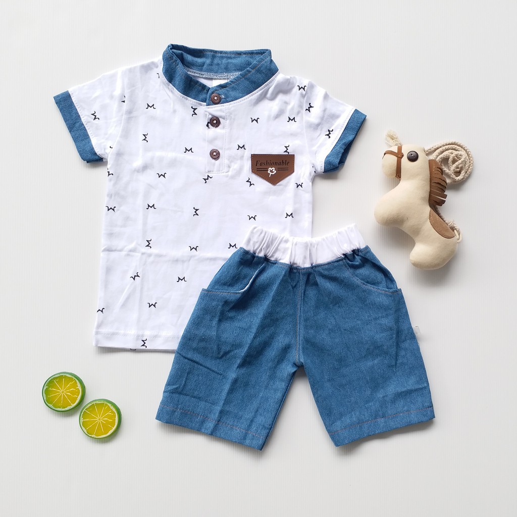 Set Baju Anak Laki2 Murah Setelan Baju Baby Boy Impor Pakaian Anak Cowok Terlaris Modis Kualitas Bag