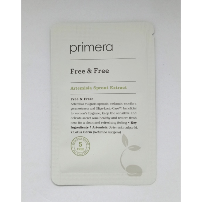 primera Free &amp; Free Green Lac Barrier ph4.5  Sachet 4ml