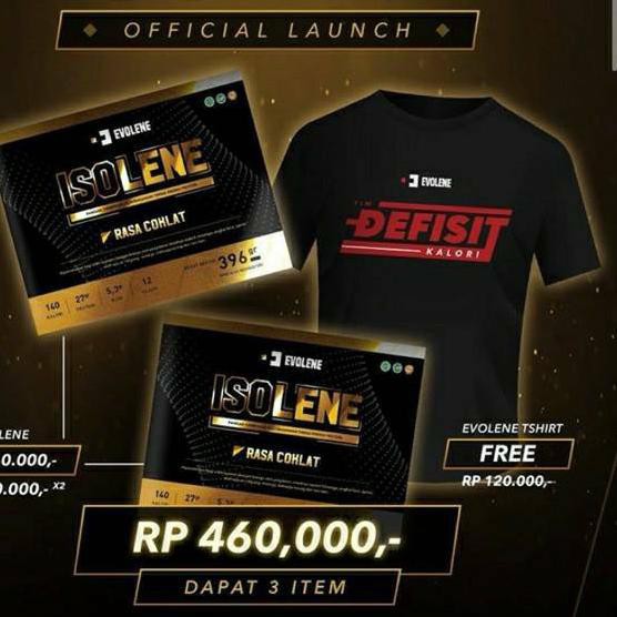 ► Online Shop ◄ Isolene 12 Sachet 396gr Whey Protein Isolate Evolene Official Isolen Isolin Evolen ❤