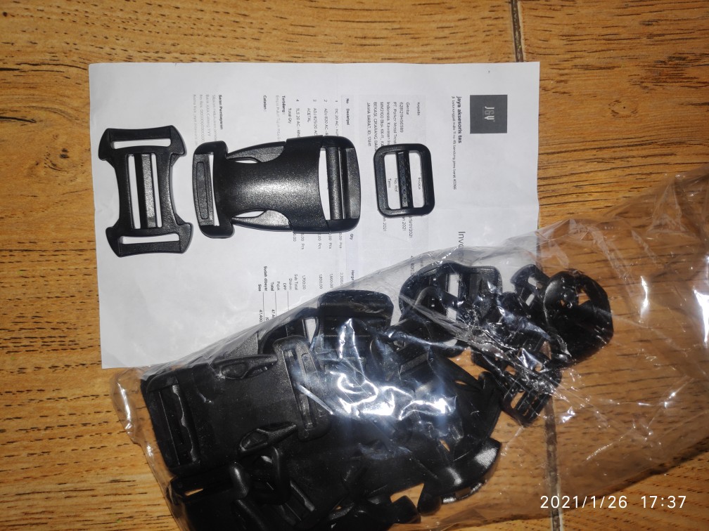 Ring Tangga Tas 2.0 Cm Plastik Buckle Acetal