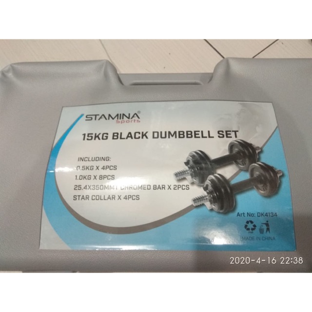 Dumbell Set 15kg / barbel 15kg