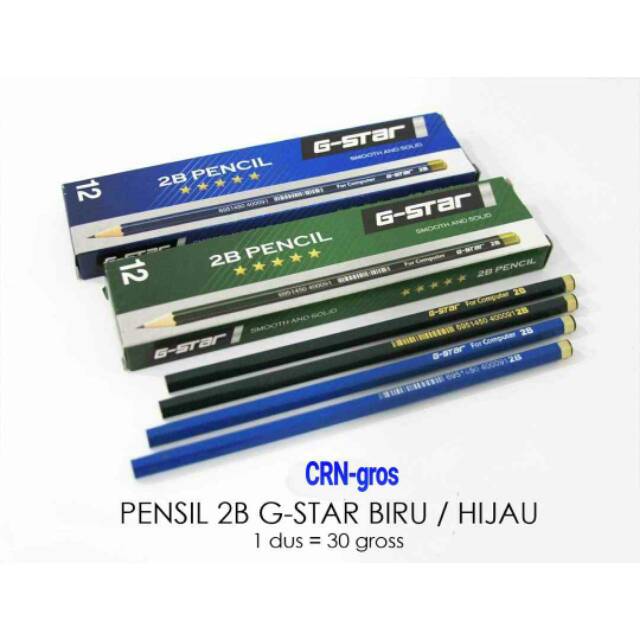

Pensil 2B warna Hijau Dan Biru