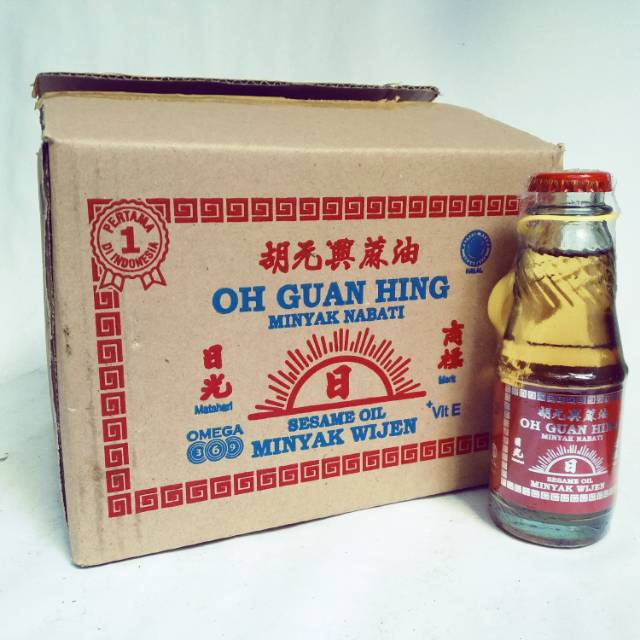 

Sesame oil minyak wijen 100ml x 12 botol merk Oh Guan Hing