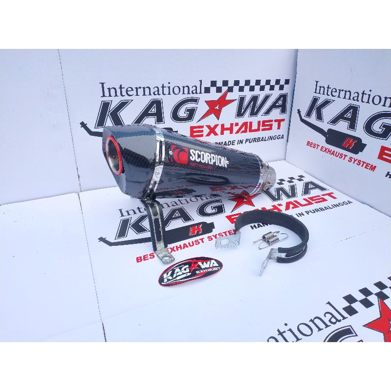 Knalpot Racing Tabung SELENCER Scorpion R15 V2 V3 Cb150r Vixion Gsx Satria fu Nmax Xmax Beat Vario