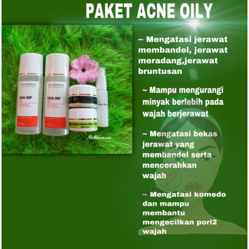 PAKET ACNE GLOW KITODERM FARMASI