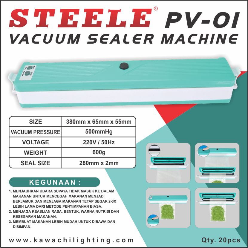 Vacuum Sealer Steele PV 01 Sealer Machine Super Murah