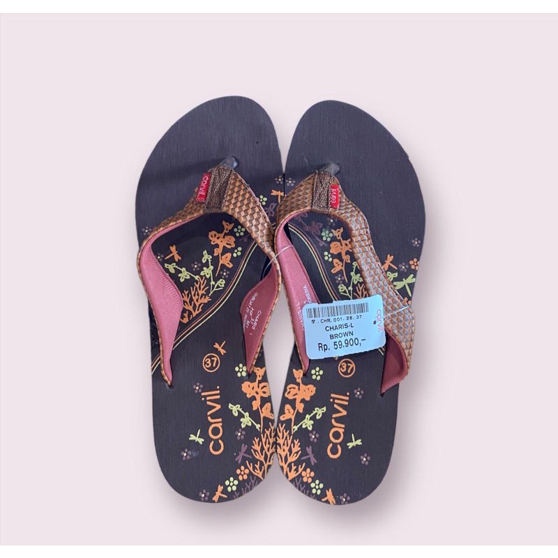 Sandal Teplek jepit Wanita Carvil Original| warna dan model  Random sesuai etalase