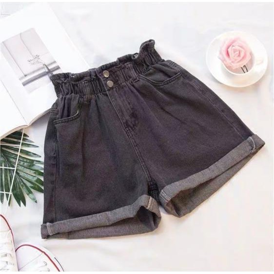 Tq88indonesia Celana Jeans Pendek Wanita / JEINE DOUBLE BUTTON HOTPANTS JEANS / Celana Santai Cewek