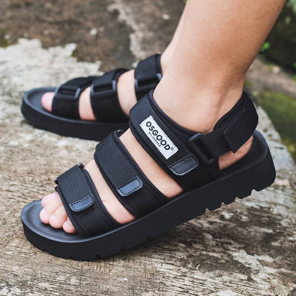 Osgood Malmo Full Black Sandal Gunung Pria Original 