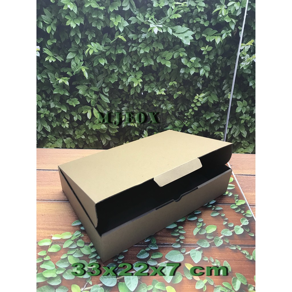 

Kardus Uk. 33x22x7 cm......Die cut untuk packing aksesoris dll, model box pizza