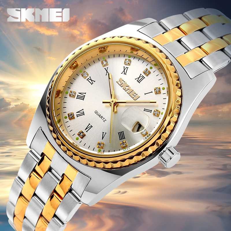 SKMEI Jam Tangan Analog Pria Murah JT 149 Jamtangan Skemei Stainless Steel Fashion Cowok Keren