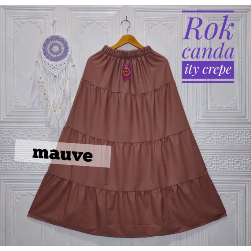 ROK CANDA SKRIT // BISA COD // ROK SUSUN BAHAN ITYCREP PREMIUM REALPICT