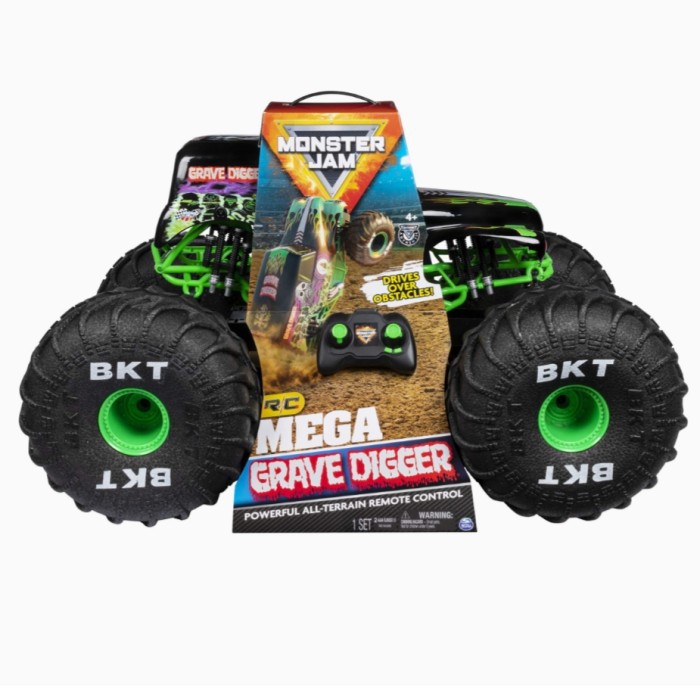 Jual Monster Jam Mega Grave Digger All 