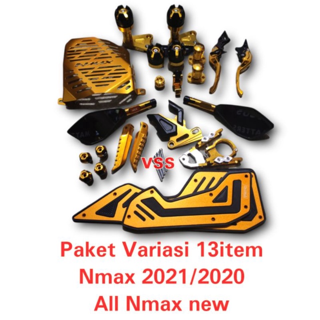 Murah Paket Variasi Nmax New 2021/2020 All Nmax /bordes pijakan kaki/pelindung knalpot/cover radiato