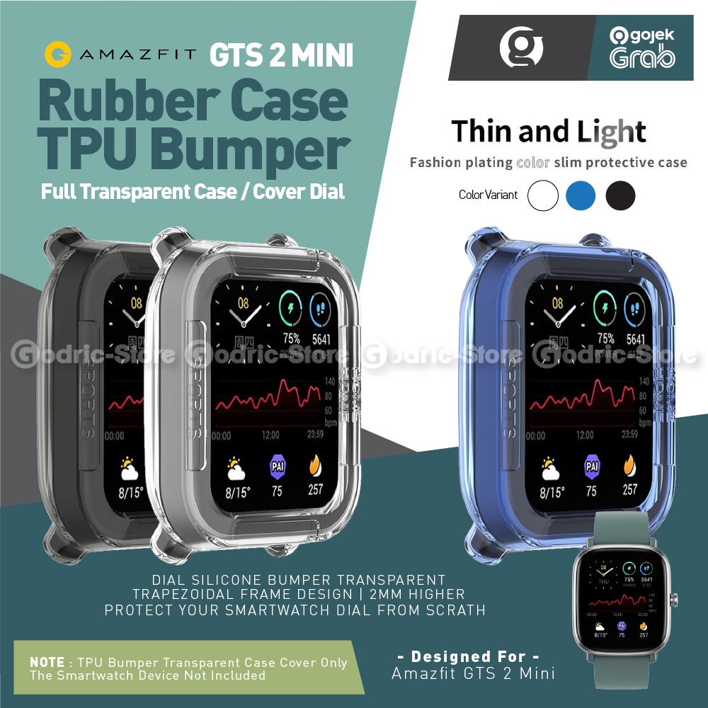 New Rubber Case TPU Soft Bumper Cover Protector for Amazfit GTS 2 MINI (Casing GTS2 Mini Silikon