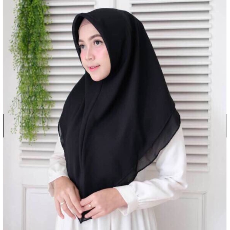 HIJAB INSTANT ( SEGI TIGA DUA LAYER )