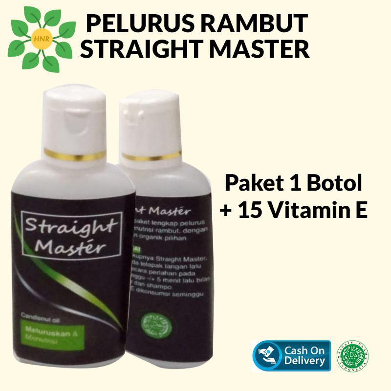 STRAIGHT MASTER - PELURUS RAMBUT PERMANEN - VITAMIN RAMBUT - RAMBUT LURUS