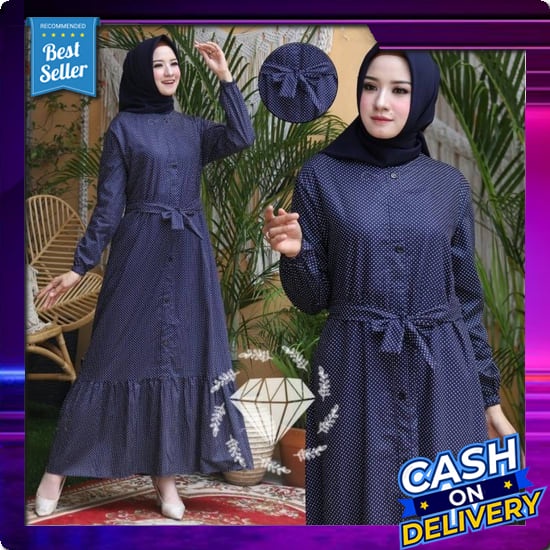 Gamis Syari Terbaru Remaja Zaida Madina Fodu By Sada Hijab Geraldin Meriah Dress Gamis Wanita Muslim