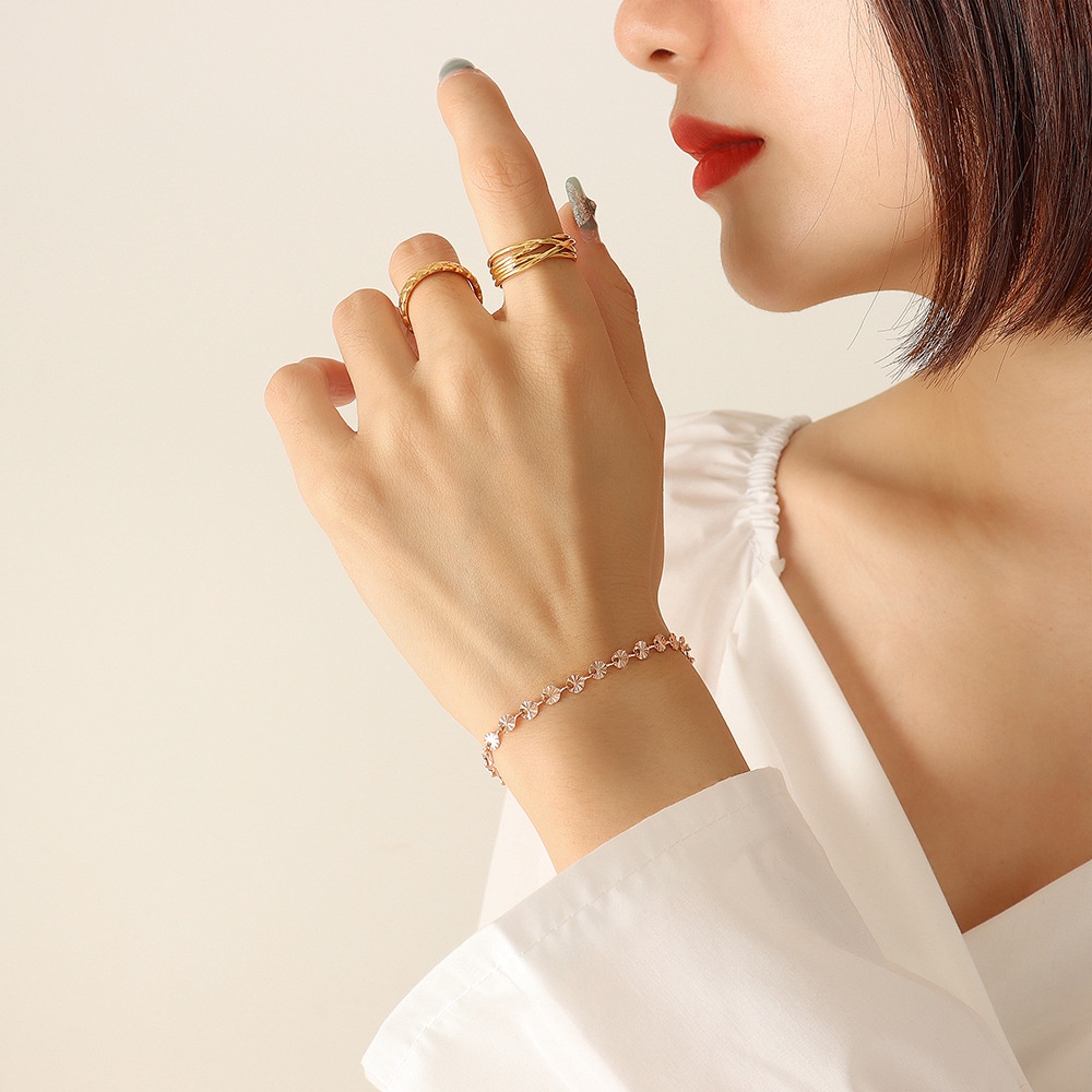 Gelang GL79 stainless steel / Gelang Titanium Premium Fashion Wanita Gelang Unik Lucu Keren Bagus Banget /Deluna/ BS