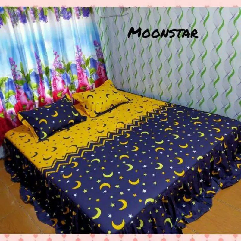 Sprei Bulan Bintang Murah No. 1 King 180 / No. 2 Queen 160 / No. 3 Double 120 / Super King 200