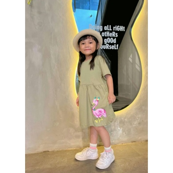 Dress Jelita Anak 1 -5 Tahun Dress Sablon Smilee Dress Anak Lucu Sehari hari CBKS S24