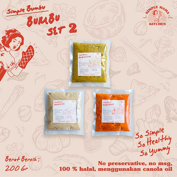 

Refill Simple Bumbu Set 2 Bundling by Simple Mama Kitchen