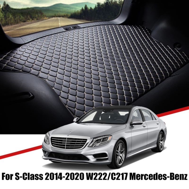 Matras Bagasi Mobil Bahan Kulit Premium Untuk Benz-Mercedes W222 C217 S Class 2014-2020