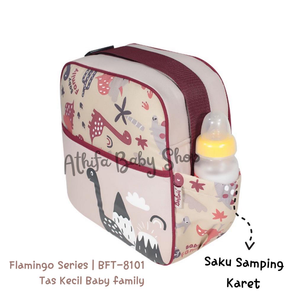 Tas Kecil Popok Perlengkapan Bayi Diaper Bag Baby Family Seri 8 Flaminggo Kado Ibu Hamil Melahirkan