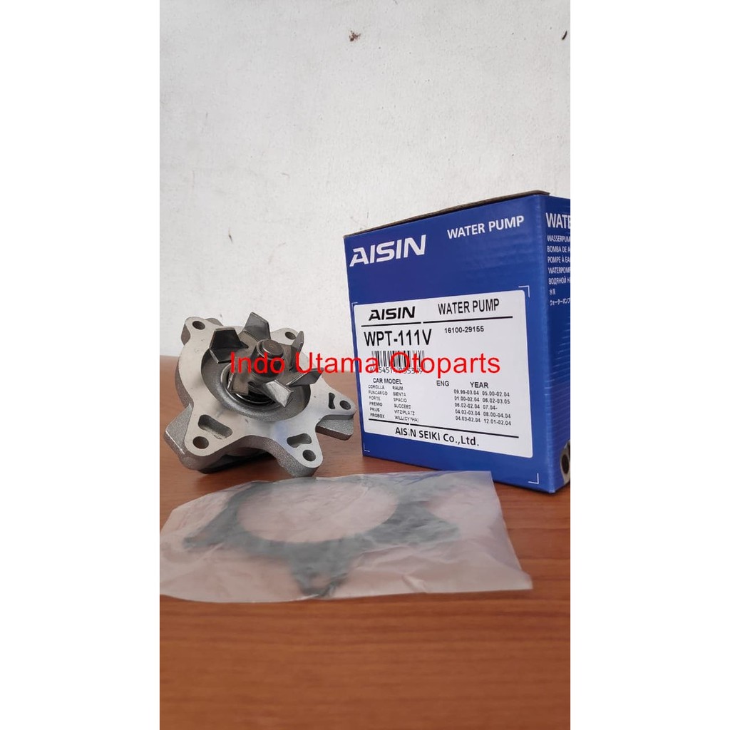 Water Pump Vios 1.5 Yaris1.5 AISIN WPT 111V -ORIGINAL