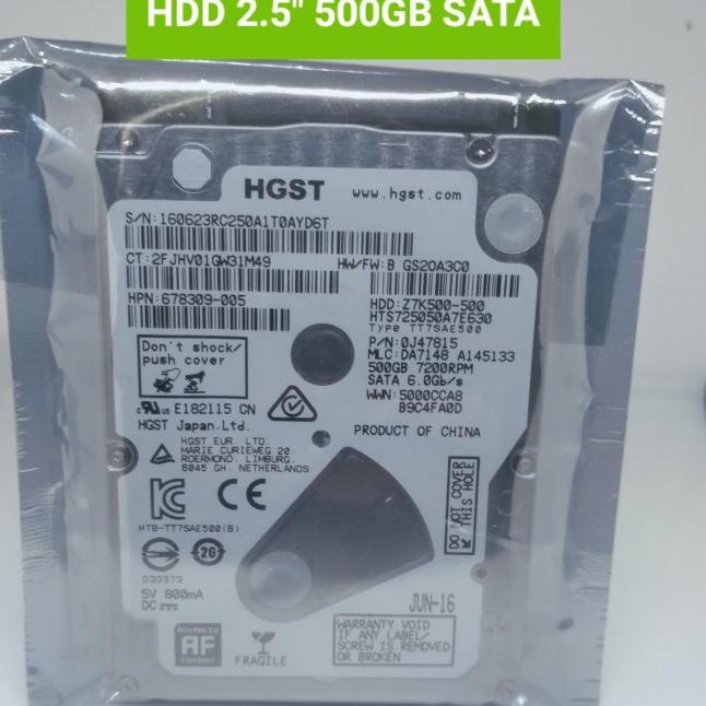☛ Hardisk 500GB Hitachi / HGST Slim -HDD SATA 2.5 inchi -HDD 500 Gb ✥