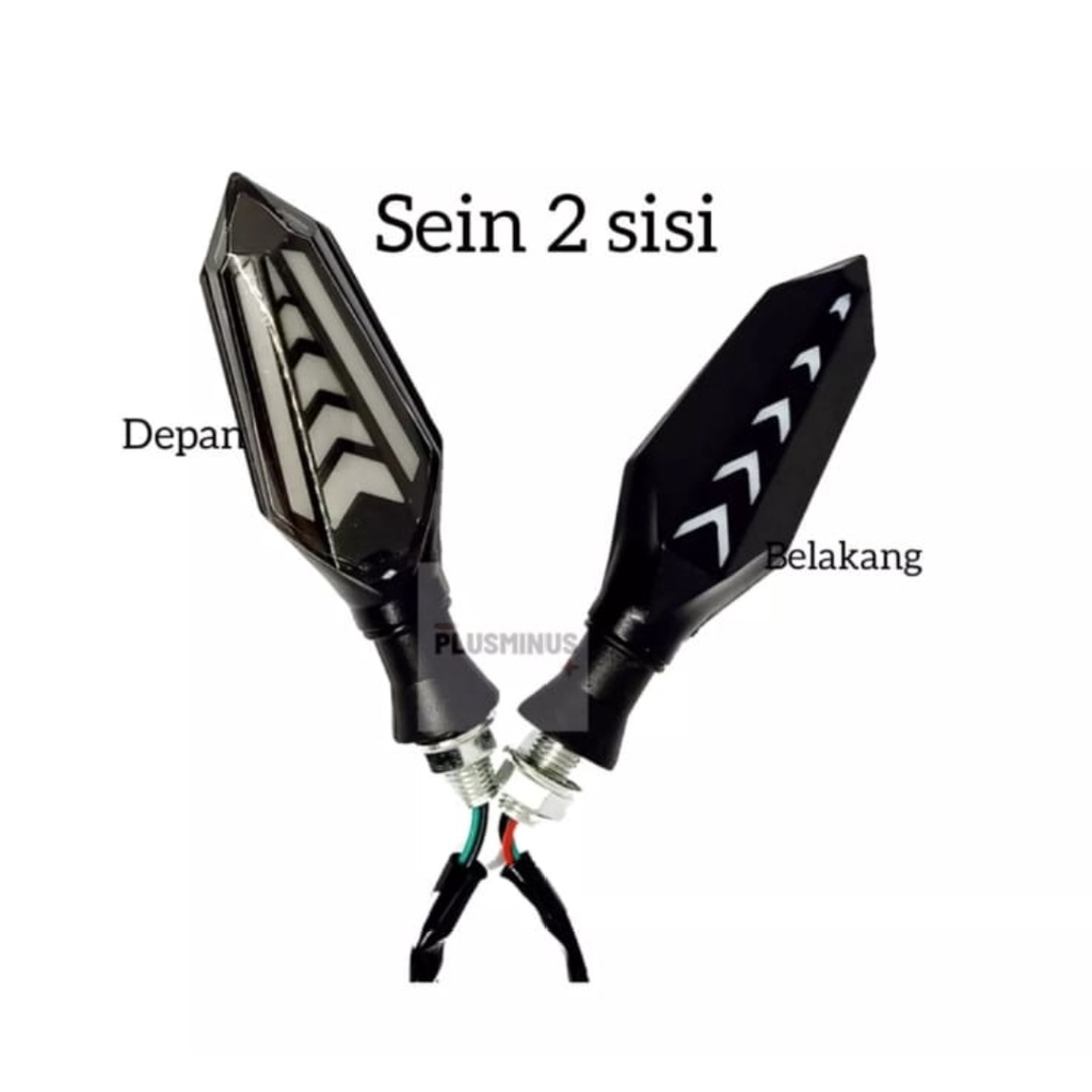 LAMPU SEN RUNING LED PANAH 2 SISI PANAH SENJA SEN BIRU KUNING CBR/VARIO/VIXION/R15/NINJA