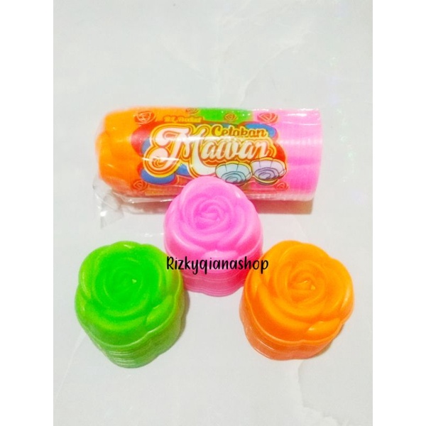 Citakan Agar Mawar besar/12 Pcs Citakan fuding/Citakan Jeli 6.5cm