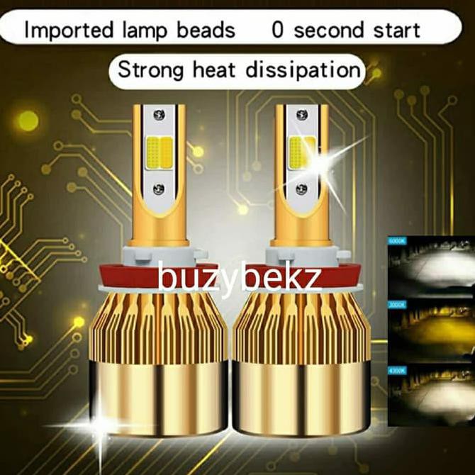 TERMURAH LAMPU MOBIL LED H11/H8/H9/H16 TRI COLOR 3000K 4300K 6000K FOGLAMP #2