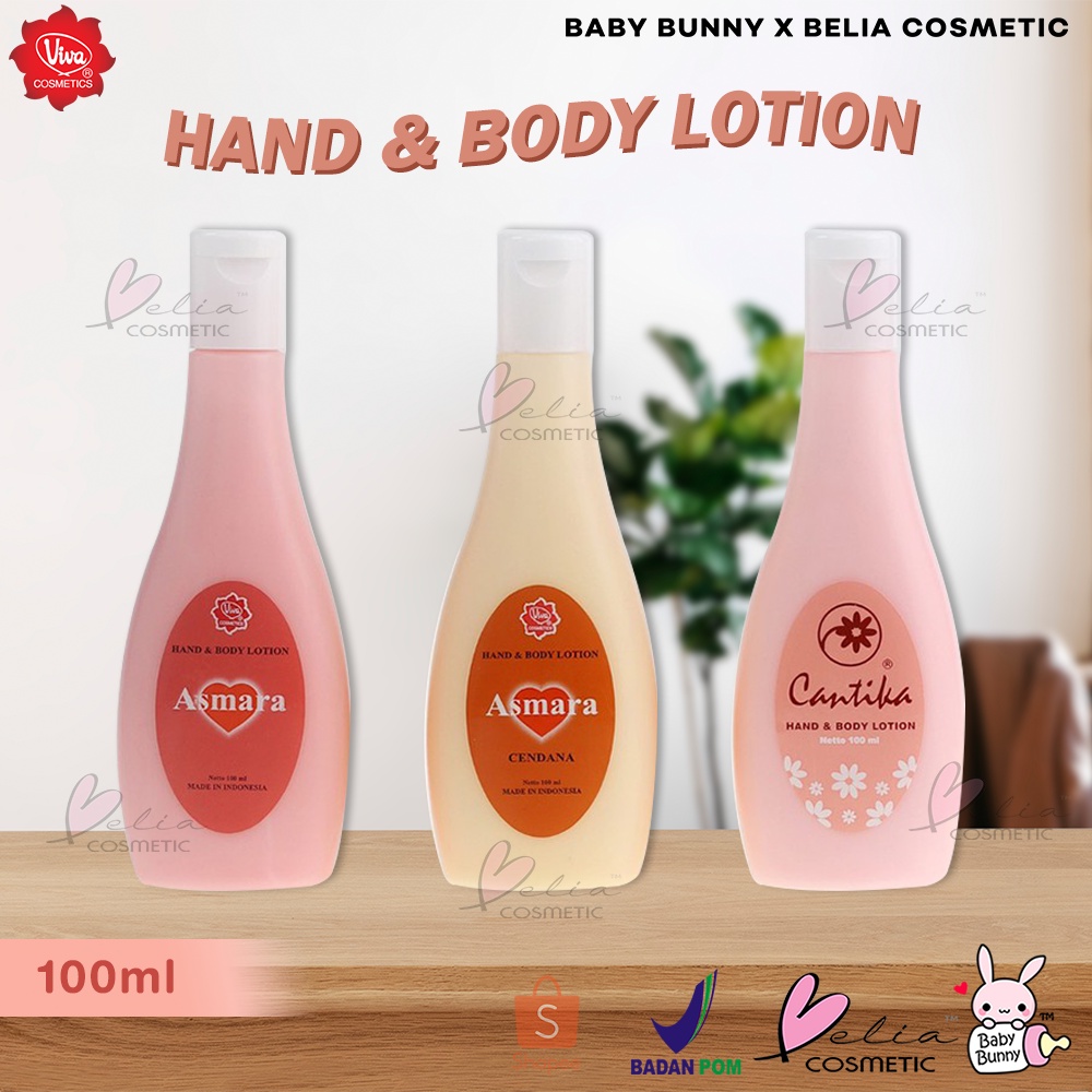 ❤ BELIA ❤ VIVA Hand &amp; Body Lotion 100ml | Cantika | Asmara | Cendana | Lotion | BPOM