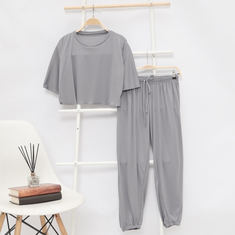 BF Label - Yola Set | Sleepwear baju tidur celana panjang bahan hyget setelan piyama termurah