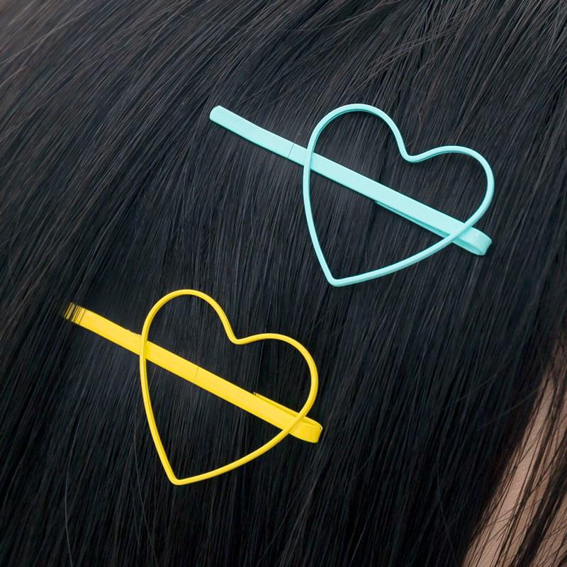 2Pcs Jepit Rambut klip bintang lima warna permen Model 2Pcs Jepit Rambut klip bintang lima warna permen Model